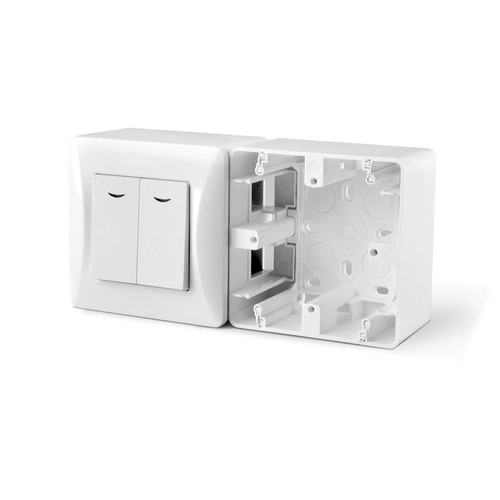 Коробка накладного монтажа, одинарная, белая VIDEX BINERA VF-BNMB1-W Коробка накладного монтажа, одинарная, белая VIDEX BINERA VF-BNMB1-W