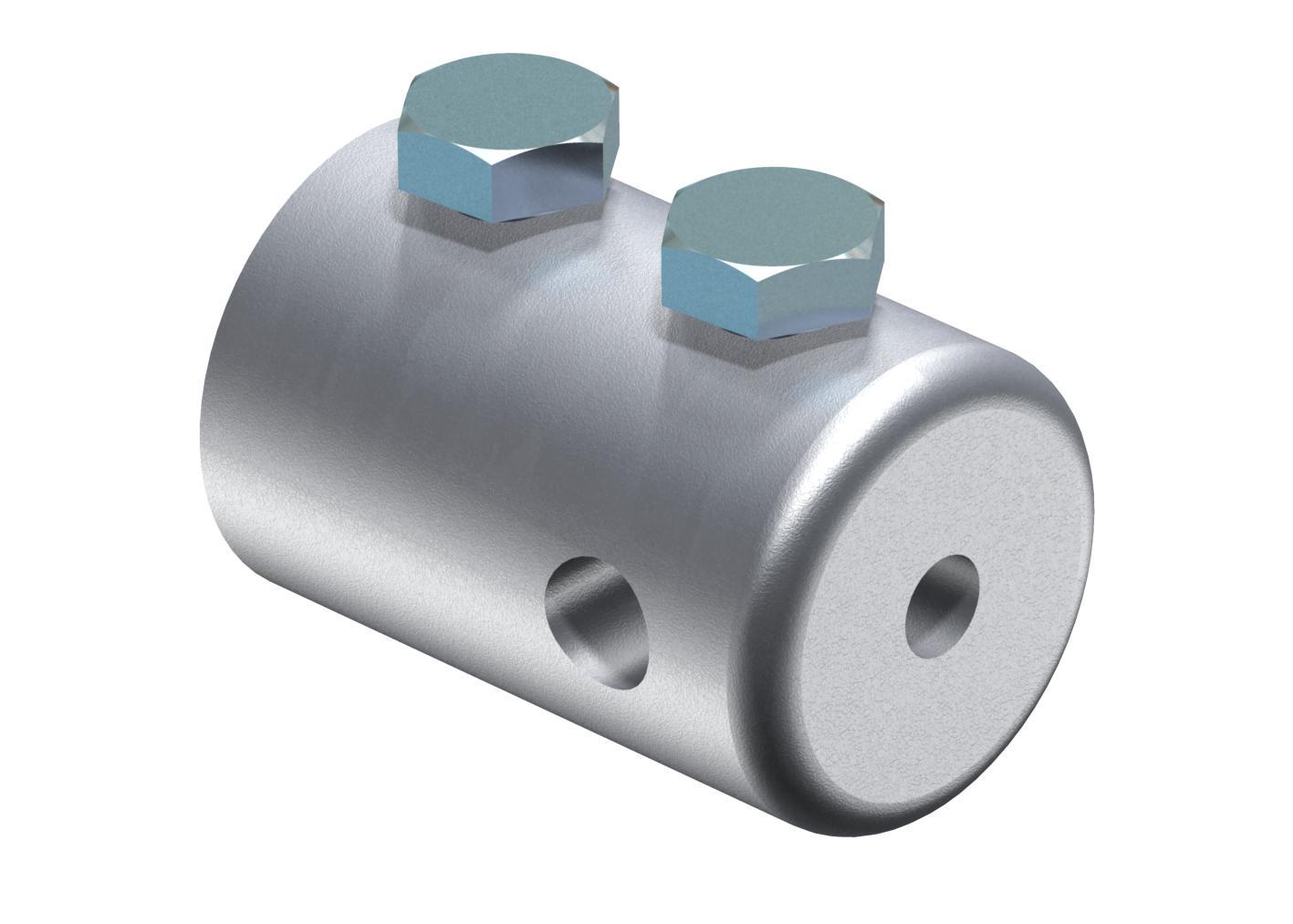 Соединитель OBO Bettermann 101 IES-16 ø 16x60 мм для изоляционной штанги с винтами M10 алюминий (5408395)