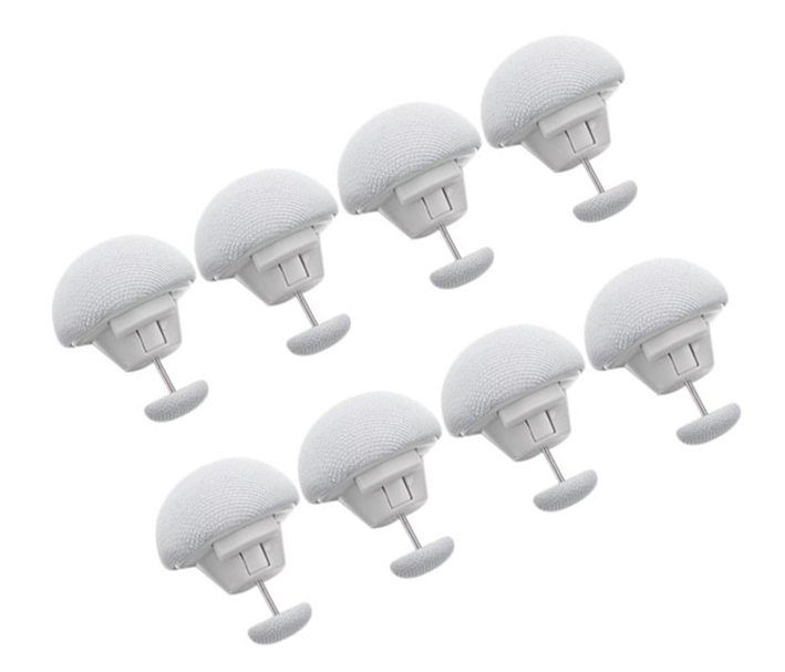 Фіксатори для підковдри тримачі постільної білизни рівною 8 шт. Білий (U9414)