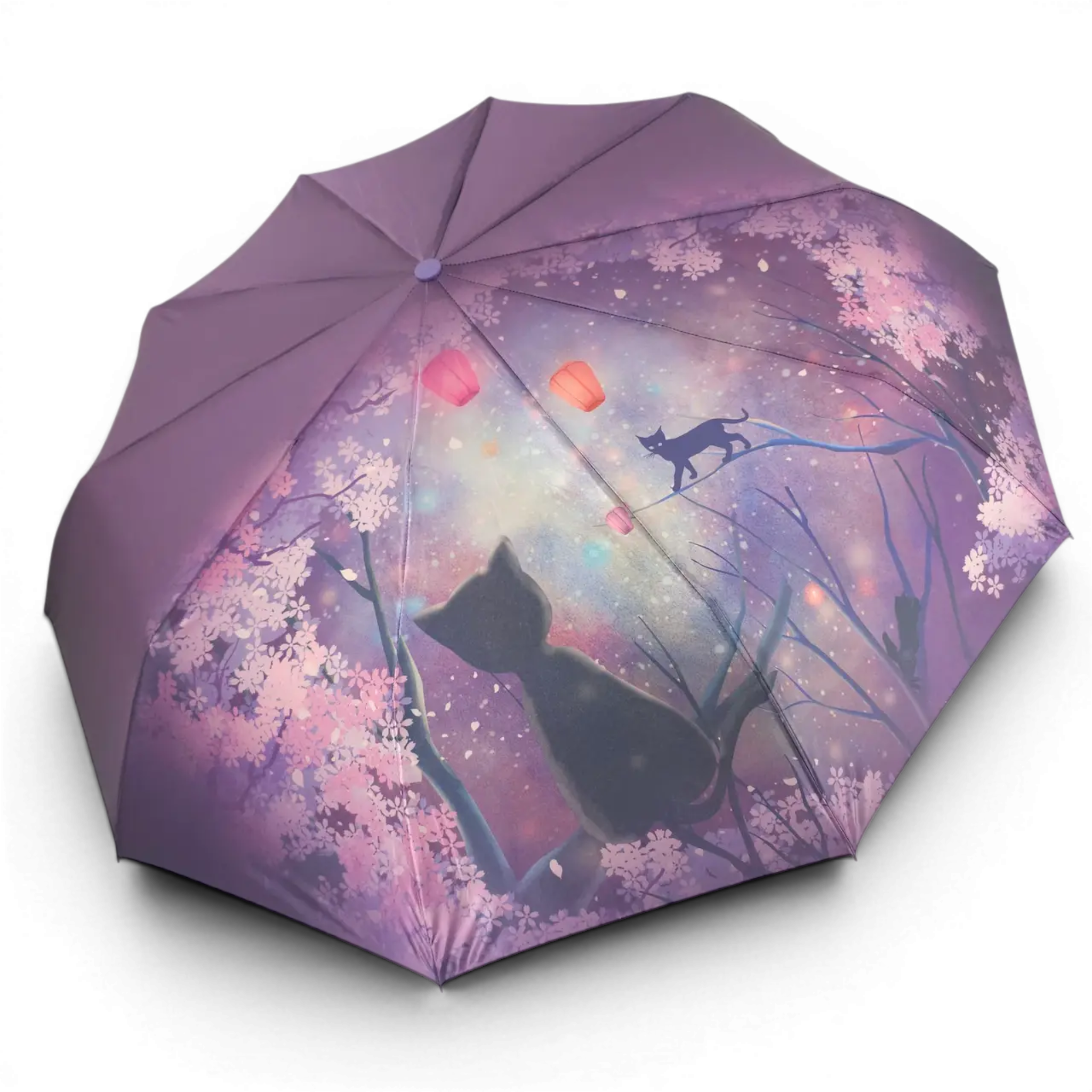 Парасолька жіноча Rainwalker Cats R4054 автомат на 9 спиць Purple (12250Purple ) Парасолька жіноча Rainwalker Cats R4054 автомат на 9 спиць Purple (12250Purple )