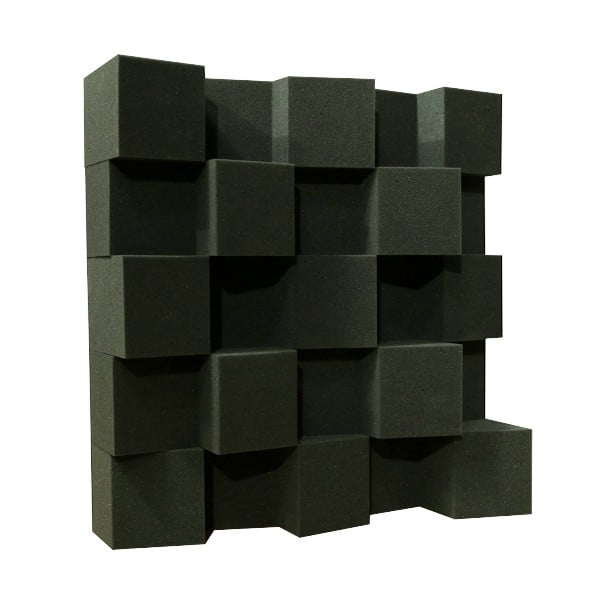 Акустический диффузор Ecosound EcoDIFF foam 150 мм 50х50 см Черный - фото 1