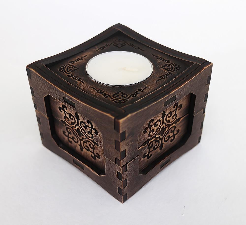 Підсвічник Гранд Презент 81 7,5х7,5 см Венге (23313)