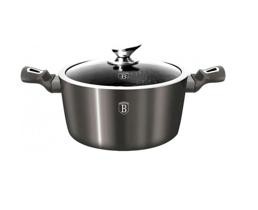 Каструля з кришкою Berlinger Haus Metallic Line Carbon Edition 6,1 л