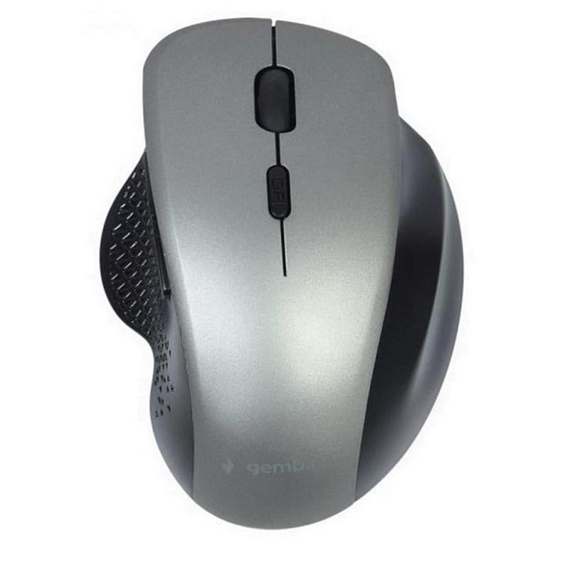 Мышь беспроводная оптическая Gembird MUSW-6B-02-BG 1600 DPI 6 кнопок от батарейки Черный (29702022)