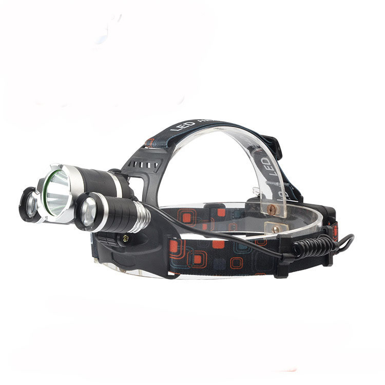 Фонарь налобный XB-x3T6 алюминиевый на 4 режима водостойкий Красный/Черный (d764434c)