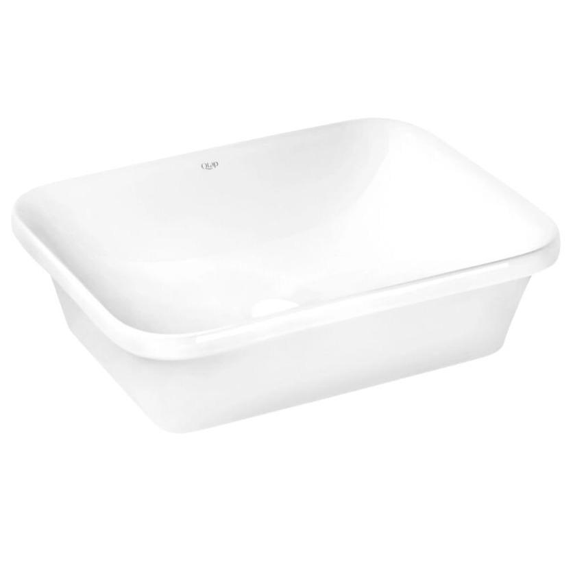 Умивальник врізний Q-tap Scorpio QT1411K490WN47290 505x380x140 мм Білий (235877)