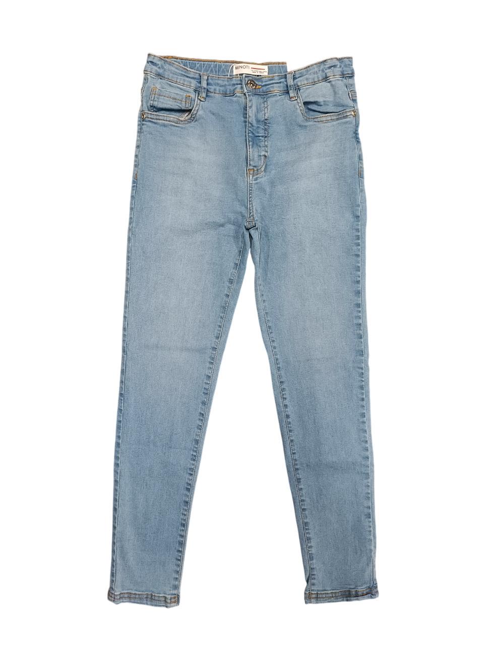 Джинси підліткові для дівчинки Minoti 164 см Блакитний (0486)