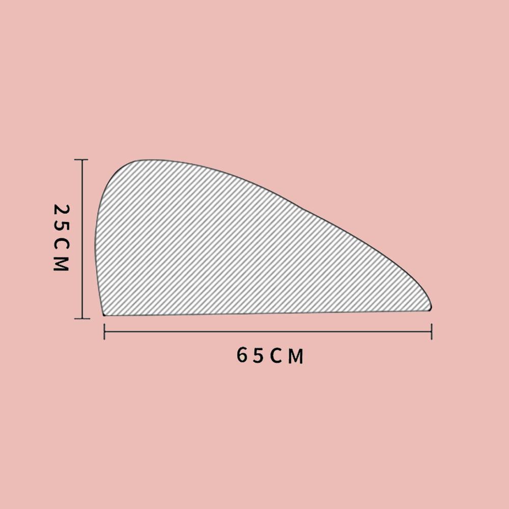 Тюрбан-рушник з мікрофібри на голову для сушіння волосся Рожевий (17832201) - фото 10