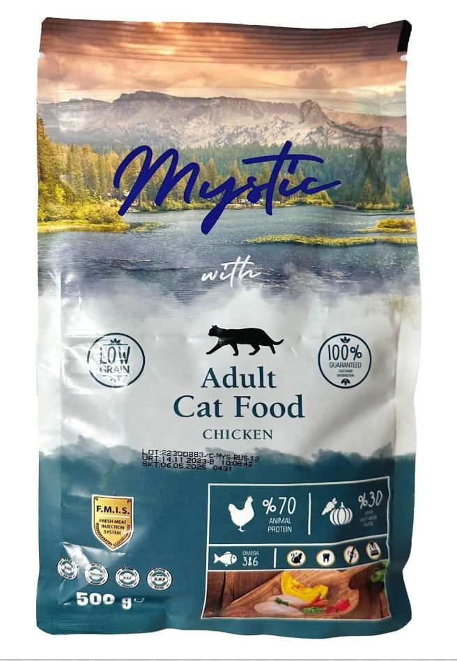 Корм сухий для котів беззерновий Mystic курка 0,5 кг (8821)