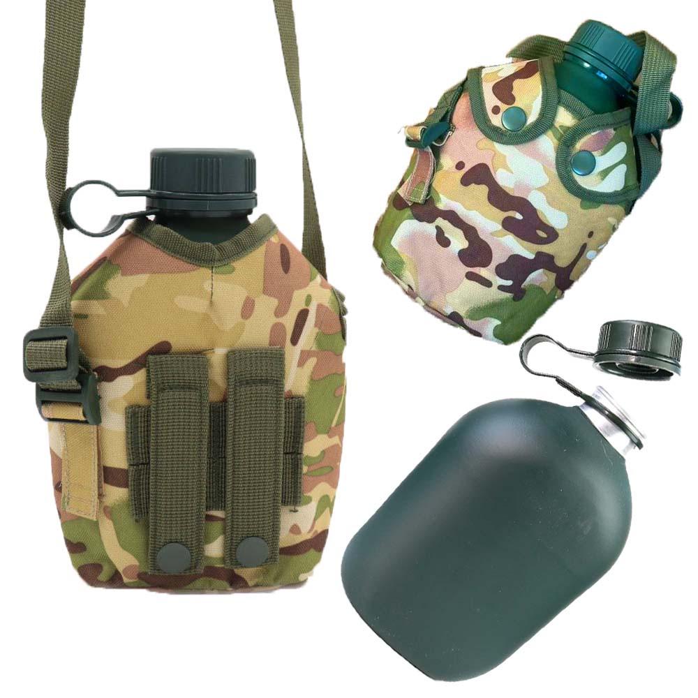 Фляга армейская в чехле для воды 1 л Мультикам - фото 5