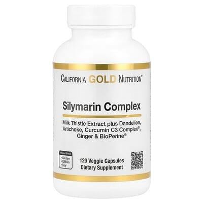 Силімариновий комплекс для здоров'я печінки California Gold Nutrition розторопша артишок куркума 120 капс. (1097621320)