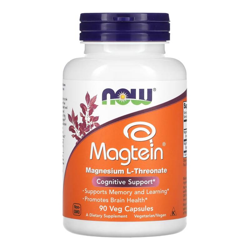 Витамин L-треонат магния NOW Magtein Magnesium L-Threonate 90 вега-капс. (19854-01)