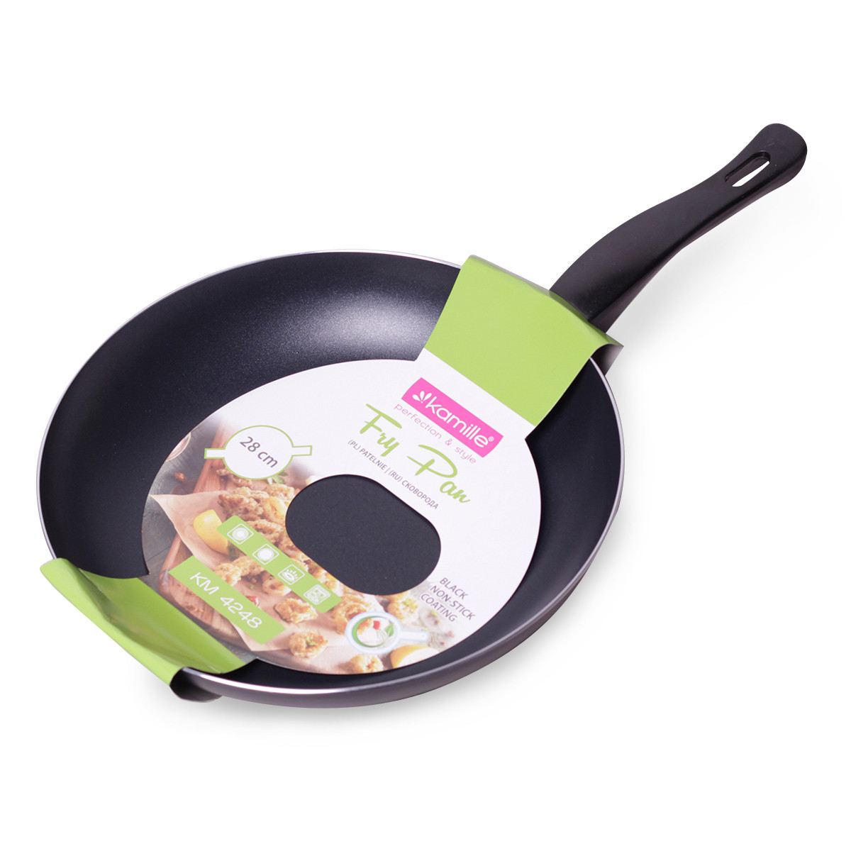 Сковорода Kamille 28 см с антипригарным покрытием (KM-4248)