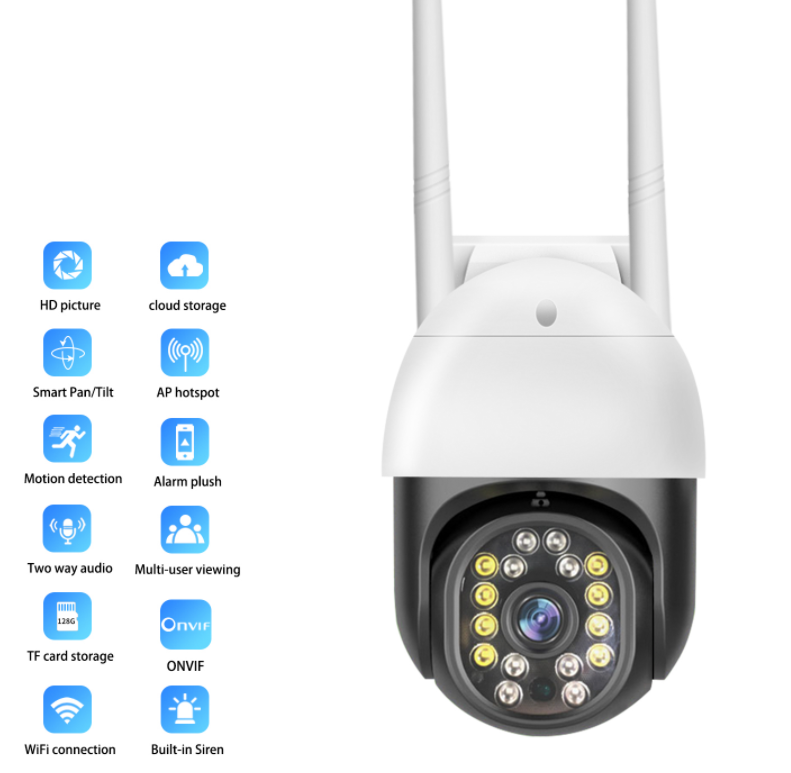 Камера IP вулична Wi-Fi Verto VRT-C18 PRO FHD 3MP Outdoor WiFi PTZ 1920x1080 поворотна (1649615380) - фото 4