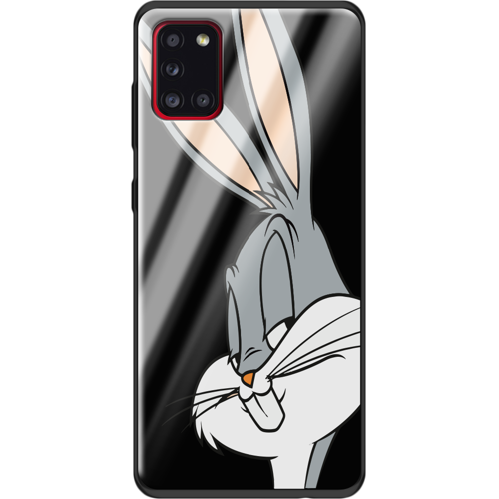 Чехол Boxface Samsung A315 Galaxy A31 Lucky Rabbit Черный силикон со стеклом (39470-bk81-40094)