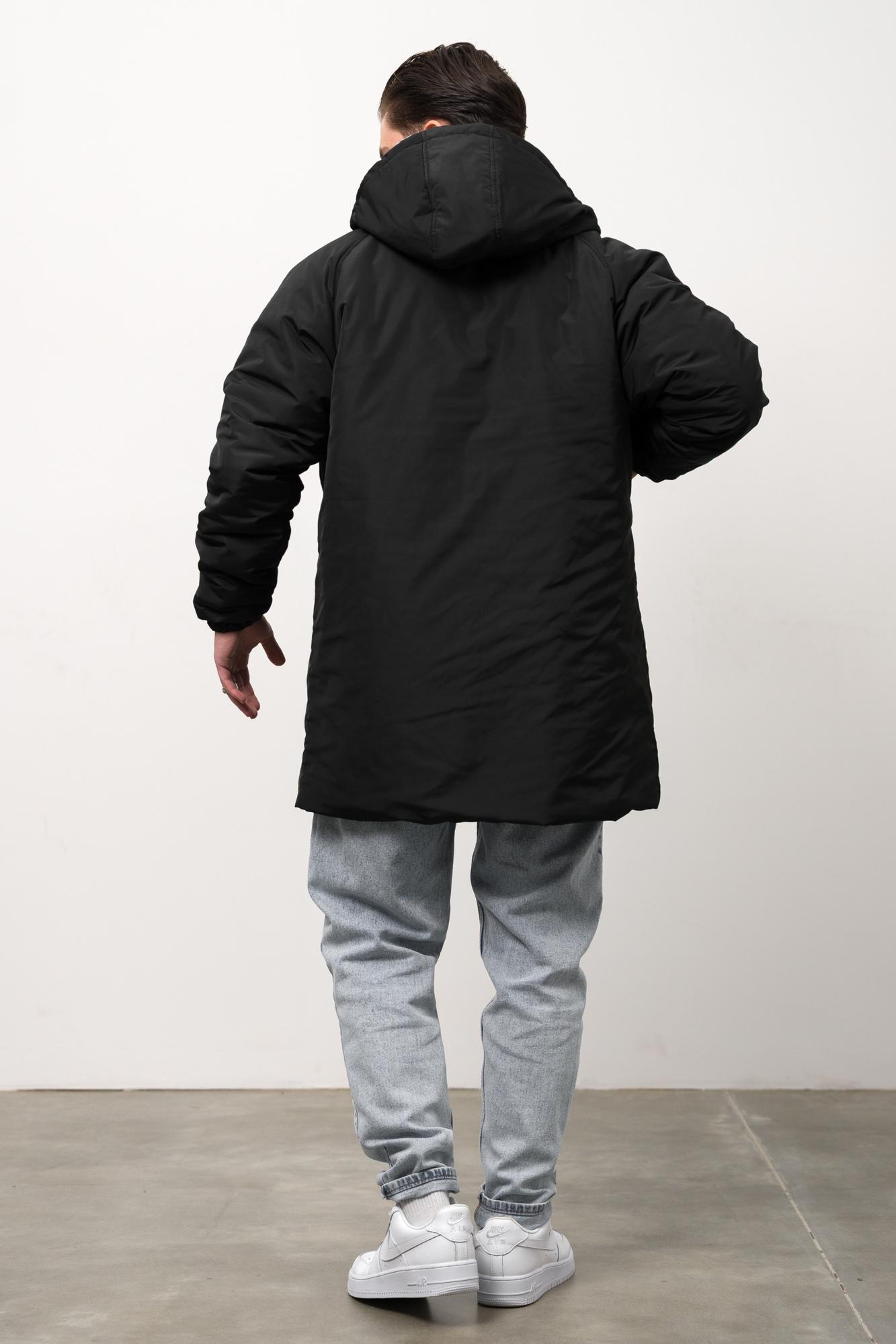 Куртка-парка зимова чоловіча Without Snowman подовжена 2XL/3XL Black (XXL 8056126 8056127) - фото 8 Куртка-парка зимова чоловіча Without Snowman подовжена 2XL/3XL Black (XXL 8056126 8056127) - фото 8