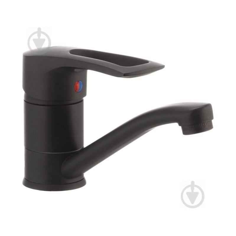 Смеситель для умывальника Haiba HANSBERG 004 (излив 15 см) черный (HB0185)