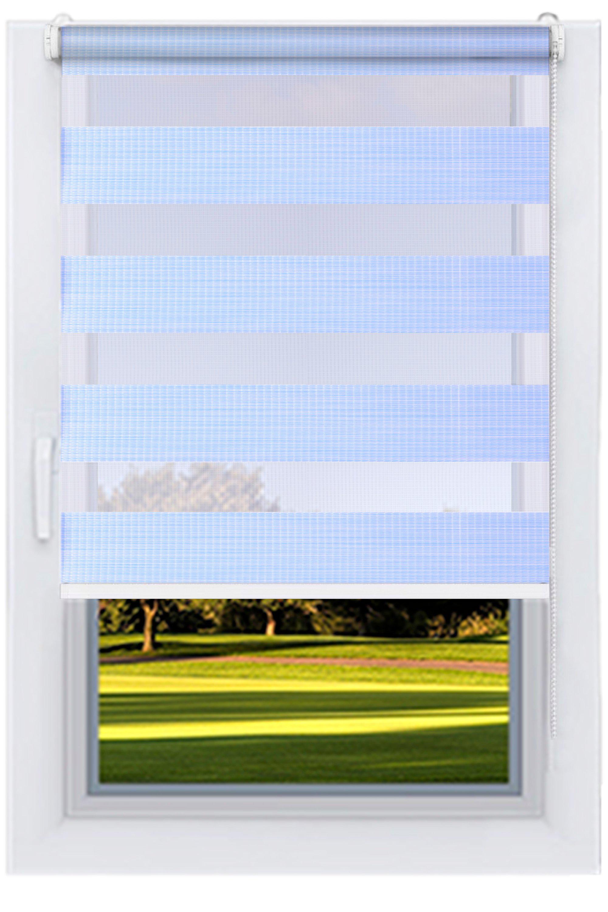 Ролета тканевая Decolux 110х160 см Bahama-2700 Небесный