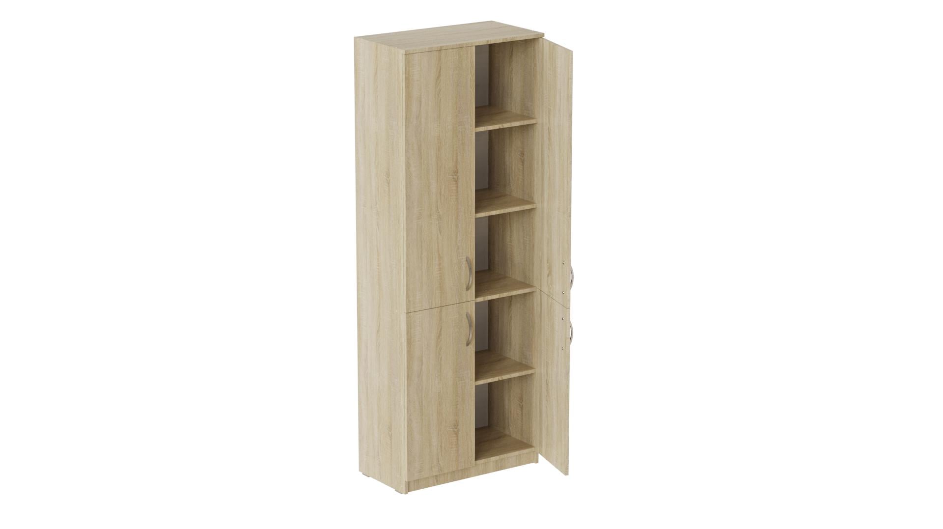 Шкаф Ferrum-decor Анжело 5 полок 4 двери ДСП 16 мм 1900x800x380 мм Дуб Сонома (FRD-105058)