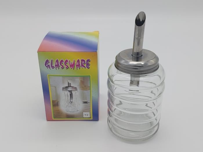 Цукорниця-дозатор скляна Гусениця 300 мл 5х11 см (794198096) - фото 2 Цукорниця-дозатор скляна Гусениця 300 мл 5х11 см (794198096) - фото 2