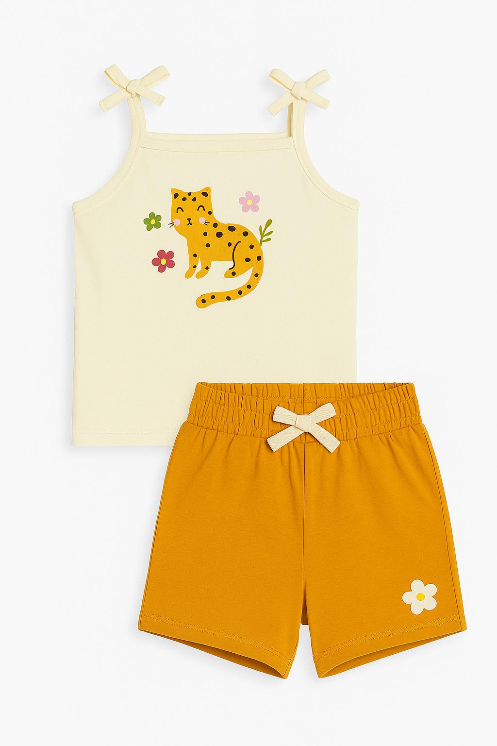 Комплект майка с шортами 5.10.15 Kids Бело-желтый 62 см (6P4205) Комплект майка с шортами 5.10.15 Kids Бело-желтый 62 см (6P4205)