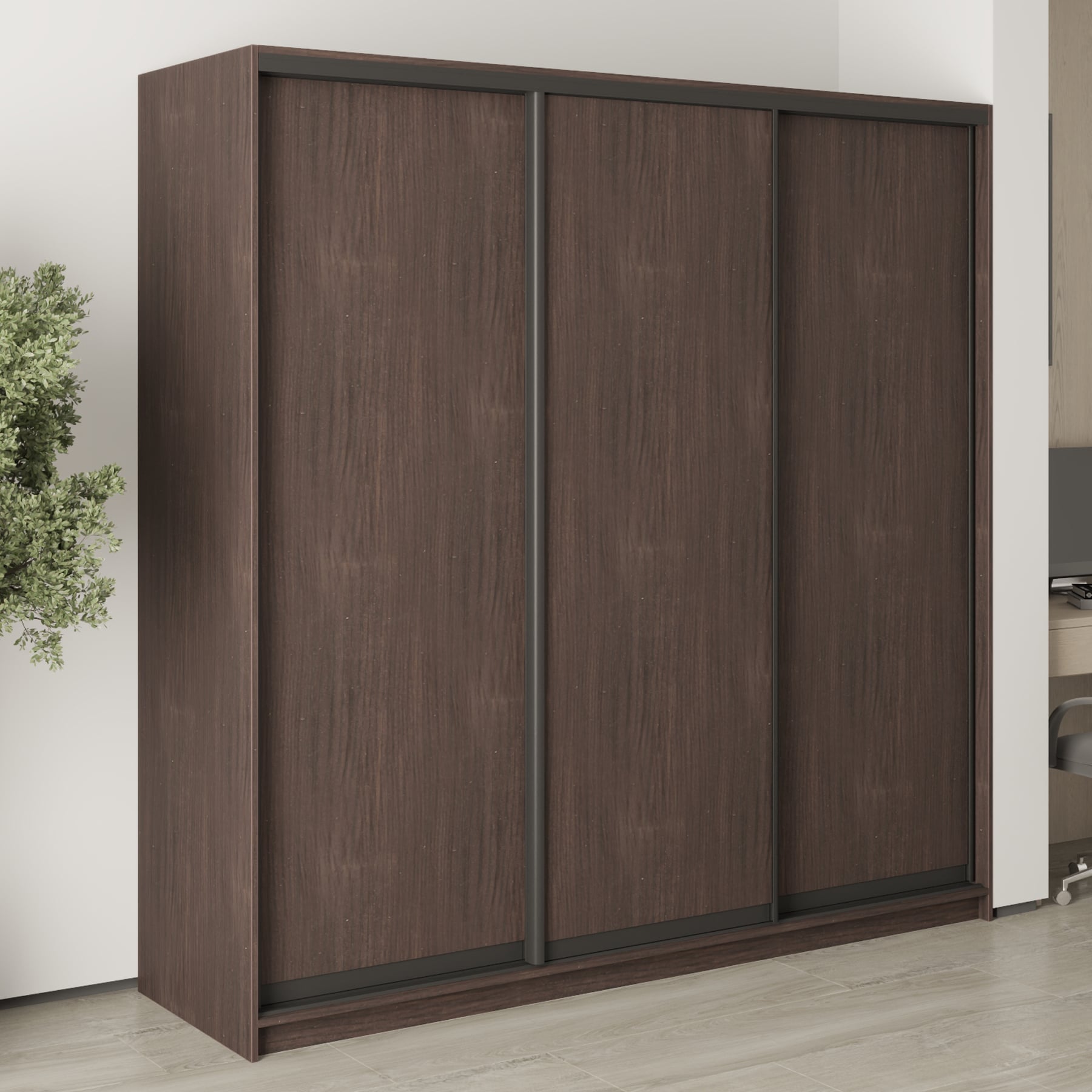 Шкаф-купе трехдверный Mebel Star Комбо BG MBS-9001 210х60х210 см Дуб ристрето (1008990)