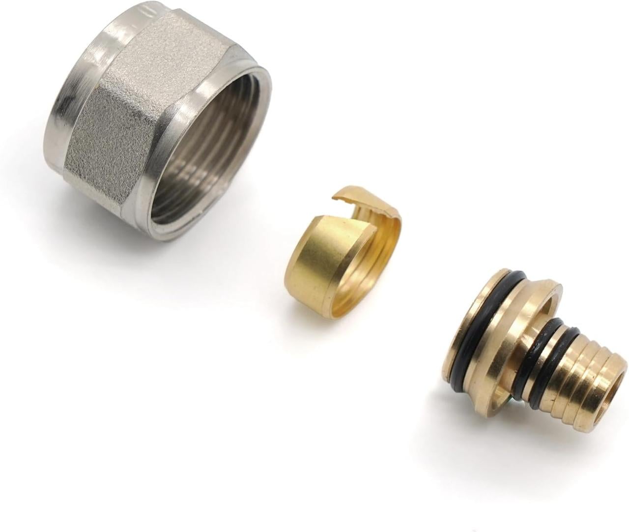 Набор фитингов компрессионных для нагревательной трубы/распределитель для напольного коллектора 16х2 мм/10 шт. (2801434839)