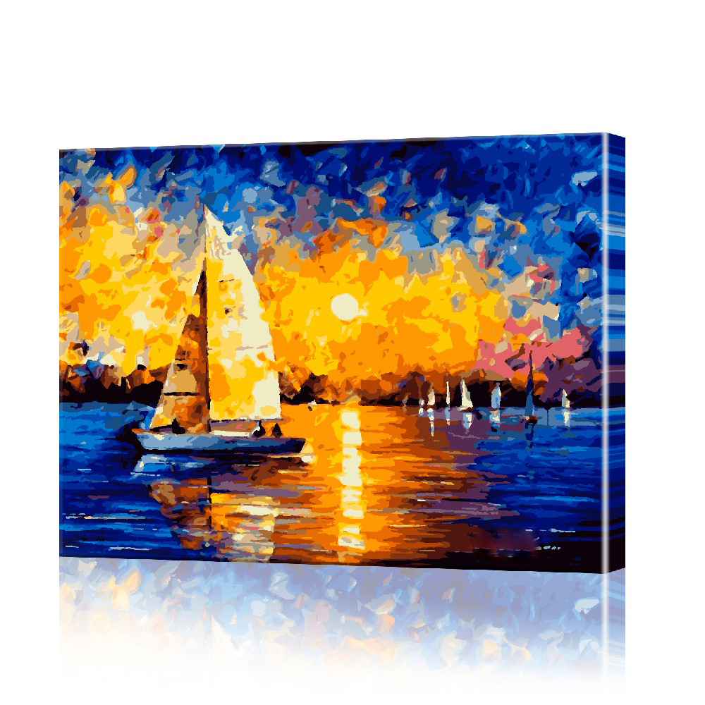 Картина по номерам ArtSale Яхта PBN0104 40х50 см