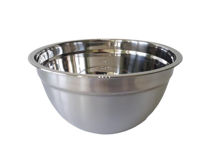 Миска кухонная для миксера глубокая из нержавеющей стали 3,5 л 24x13 см (18039) Миска кухонная для миксера глубокая из нержавеющей стали 3,5 л 24x13 см (18039)
