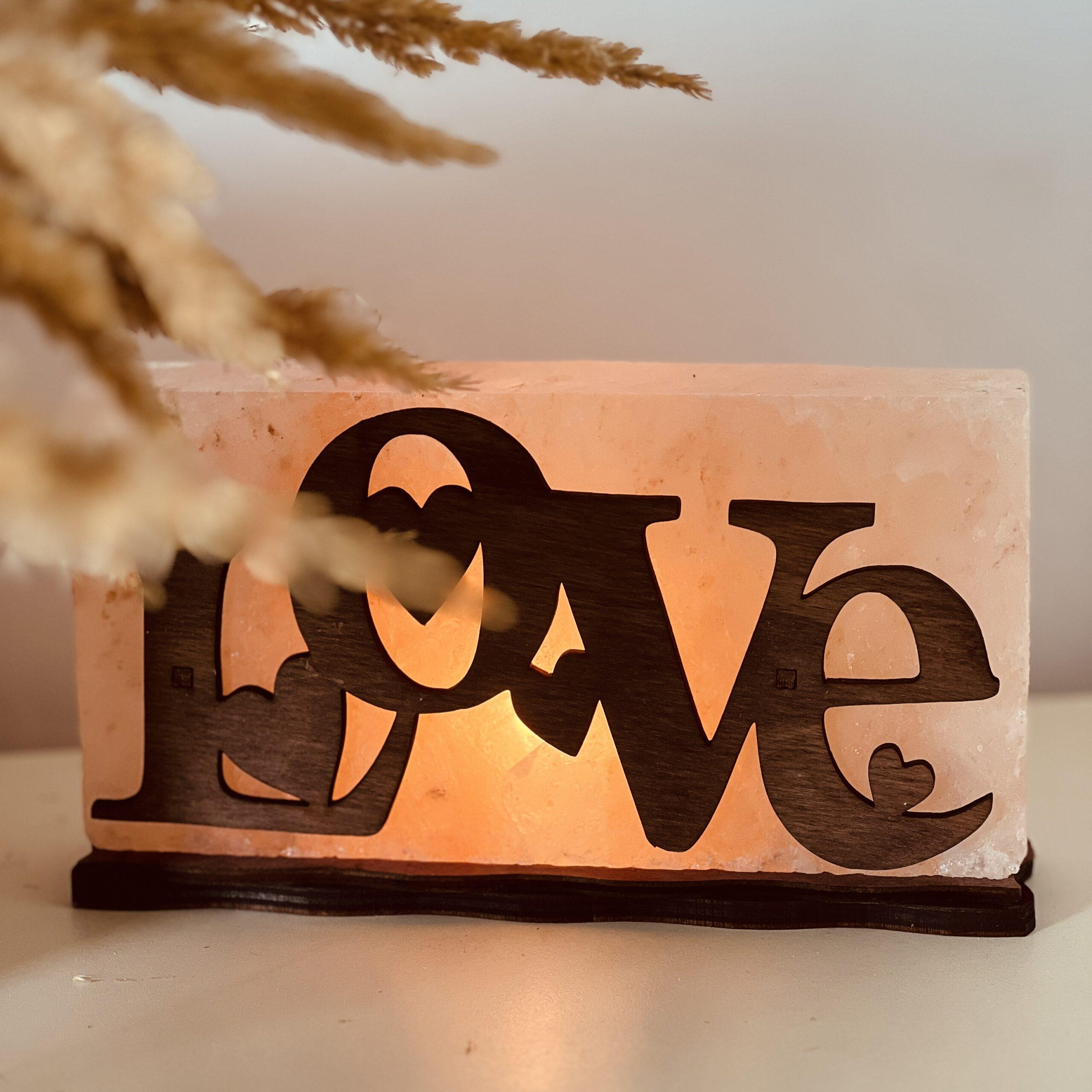 Соляна лампа декоративна Himalayan Кохання 2 кг (29903000) - фото 11