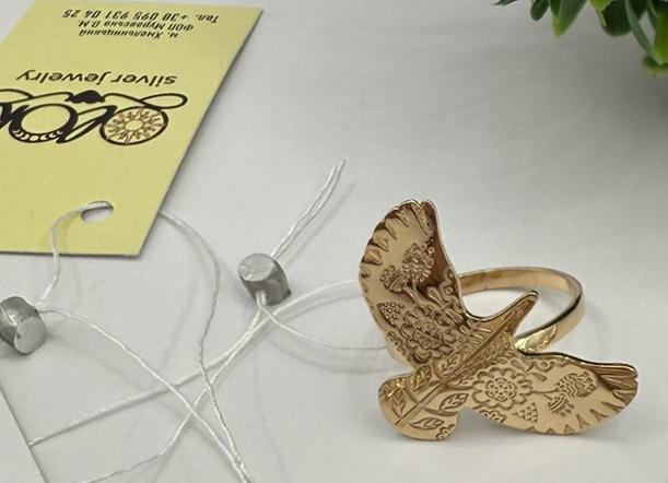 Кольцо птичка горлица вышиванка голубка серебро 925 проба Позолота (2583538803) Кольцо птичка горлица вышиванка голубка серебро 925 проба Позолота (2583538803)