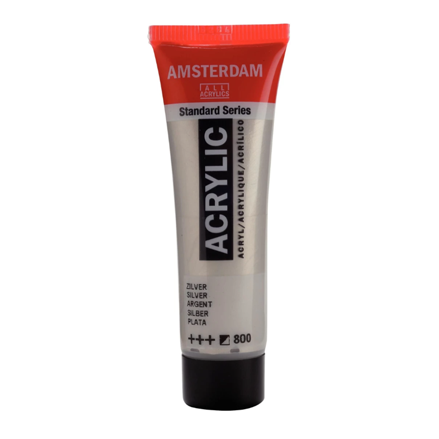 Фарба акрилова AMSTERDAM Royal Talens 17048000 3 шт. 20 мл 800 Срібний (8712079348106)
