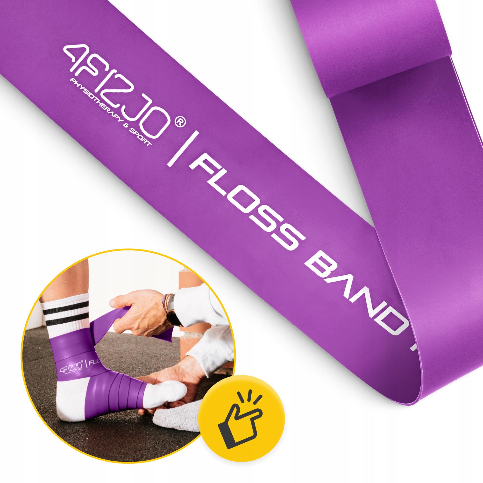 Стрічка компресійна для флосингу 4FIZJO Floss Band 207x5x0,1 см Violet (P-5905973405201) - фото 12 Стрічка компресійна для флосингу 4FIZJO Floss Band 207x5x0,1 см Violet (P-5905973405201) - фото 12