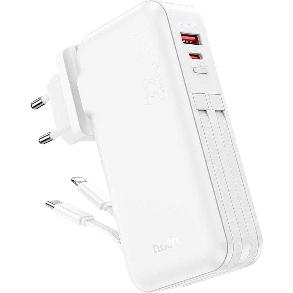 Зовнішній акумулятор Hoco J126 Travel 10000 mAh 22,5W White (615730)