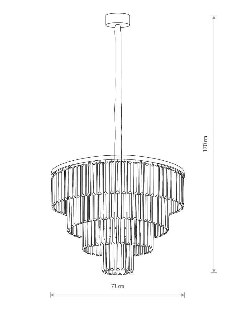 Люстра Nowodvorski 7614 Cristal E14 12x40W (2229959374) - фото 3