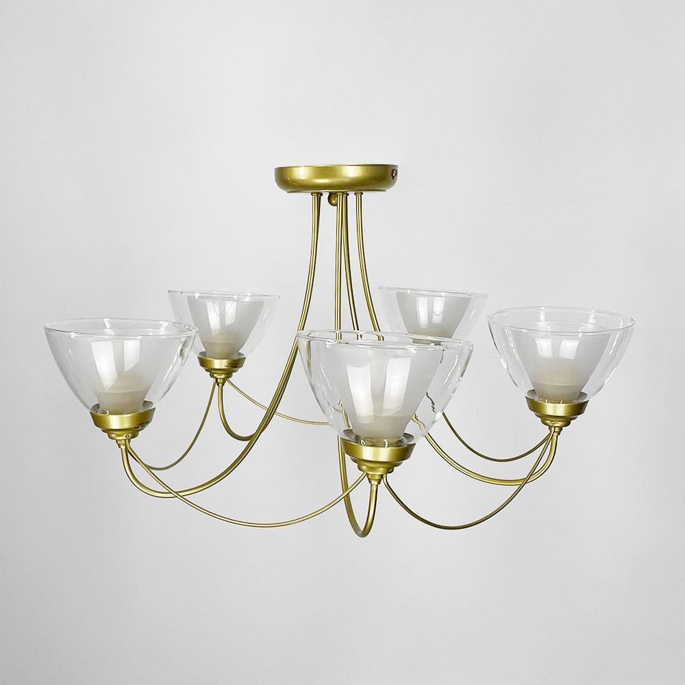 Люстра на 5 плафонов Золотой (33026/5)