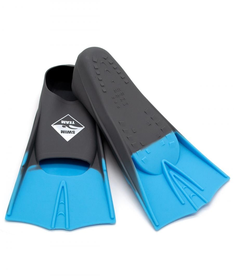 Ласты для плавания в бассейне Sprinter короткие силикон р. 30-32 Серый/Голубой (6936116101859)