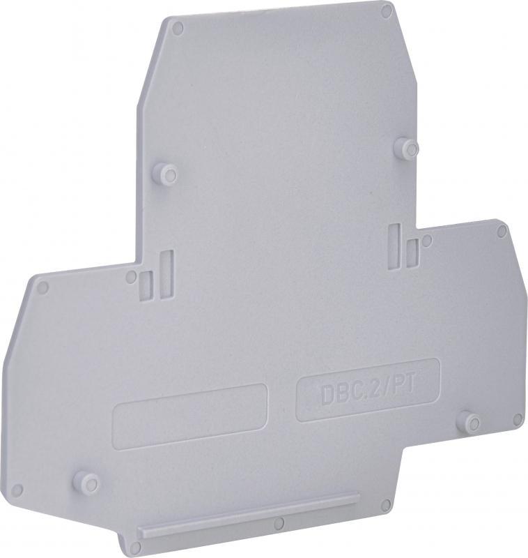 Пластина боковая для наборных клемм ETI ESC2-DBC.2/PT ESC2-DBC.2 Cерый (3903055)