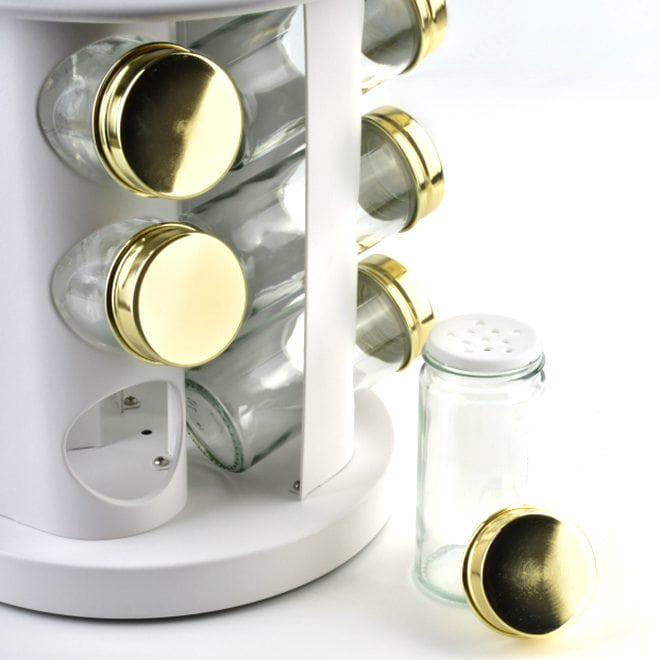 Поворотний набір для спецій Flora Sandy White (35654) - фото 2 Поворотний набір для спецій Flora Sandy White (35654) - фото 2