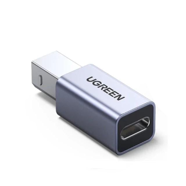 Переходник UGREEN US382 USB с USB B для принтера/жесткого диска/док станции/факса Aluminium Case Grey (20120)
