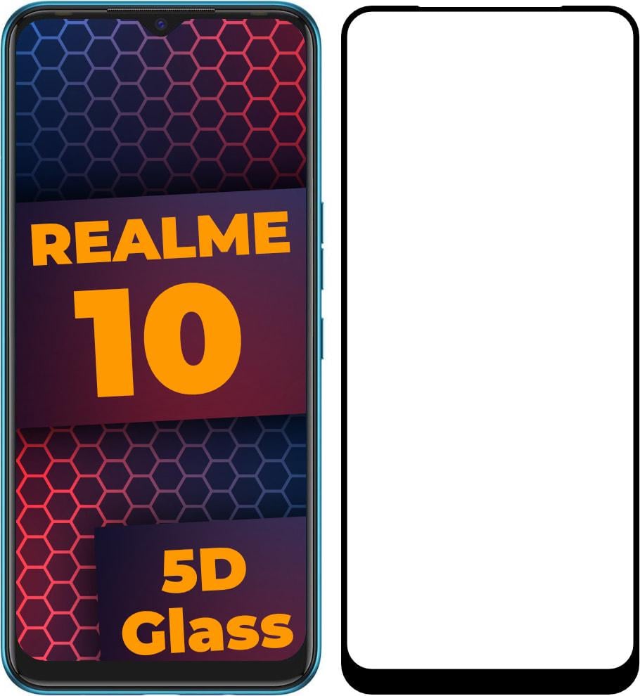 Скло захисне 5D Realme 10 Full Glue Black (33804)