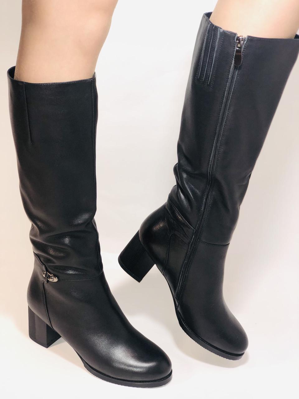 Сапоги женские зимние Molka р. 39 25,0 см Черный (2417)