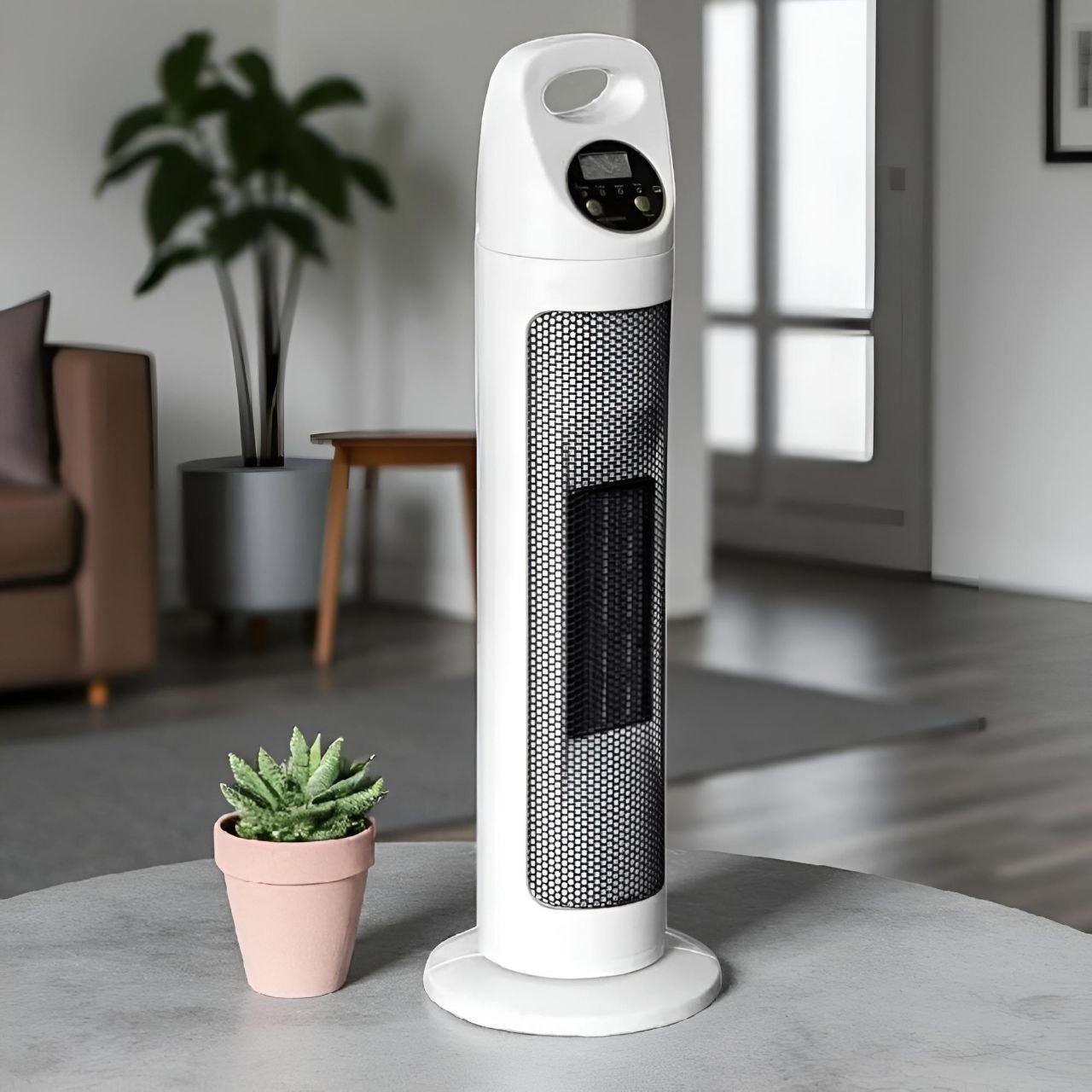 Тепловентилятор напольный с пультом German BFX-768-1668 2в1 Белый (5411141)