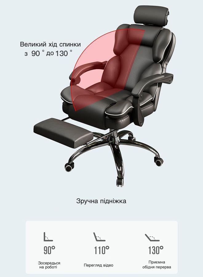 Кресло геймерское Fregat Grand Чорний (OC11123BL) - фото 3