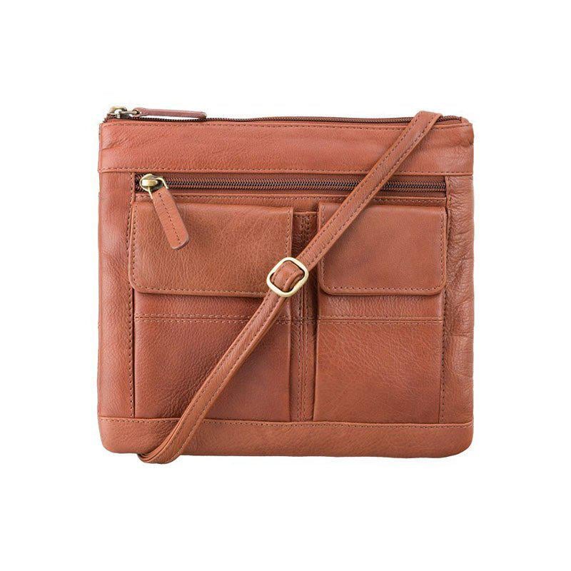Сумка жіноча шкіряна Visconti 18608 A Slim Brown (18608 BRN)