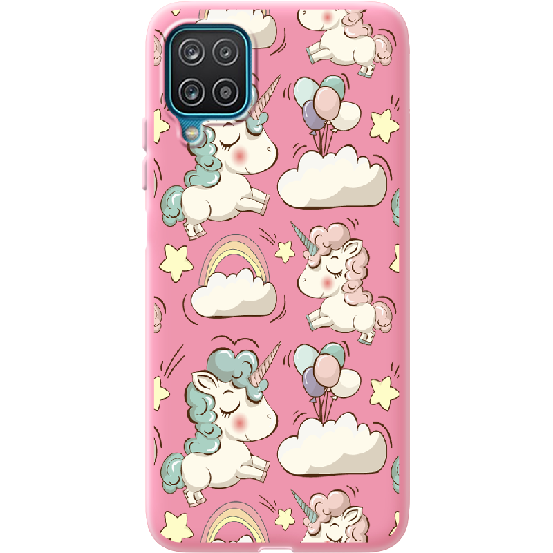 Чехол BoxFace Samsung A125 Galaxy A12 Unicorns Розовый силикон (41506-cc2-41674)