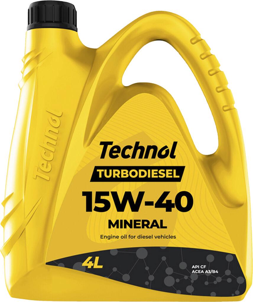 Моторное масло дизель Technol Turbodiesel 15W-40 4 л