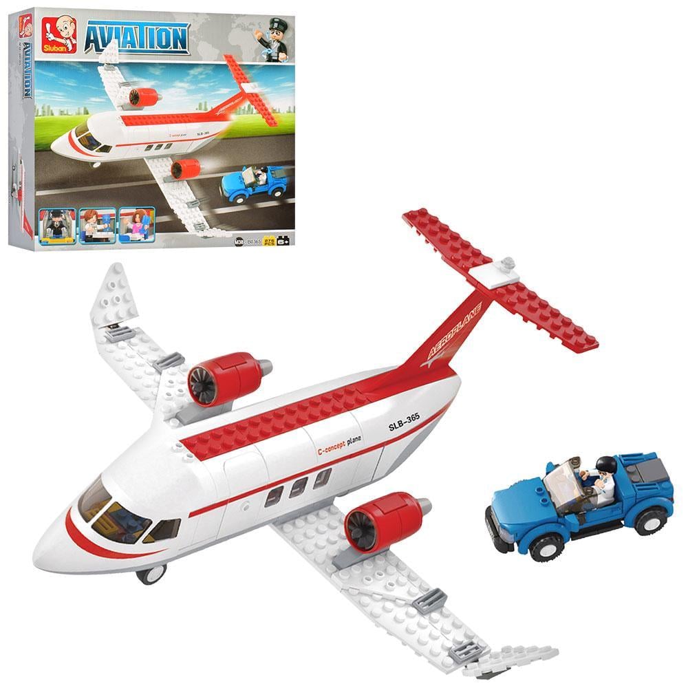 Конструктор Sluban Авіація Літак фігурки 33x28,5x6,5 см 275 деталей (MTT-122317)
