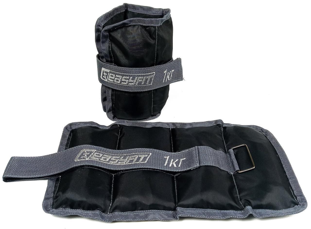 Утяжелители для ног и рук EasyFit 1 кг 2 шт. - фото 1 Утяжелители для ног и рук EasyFit 1 кг 2 шт. - фото 1