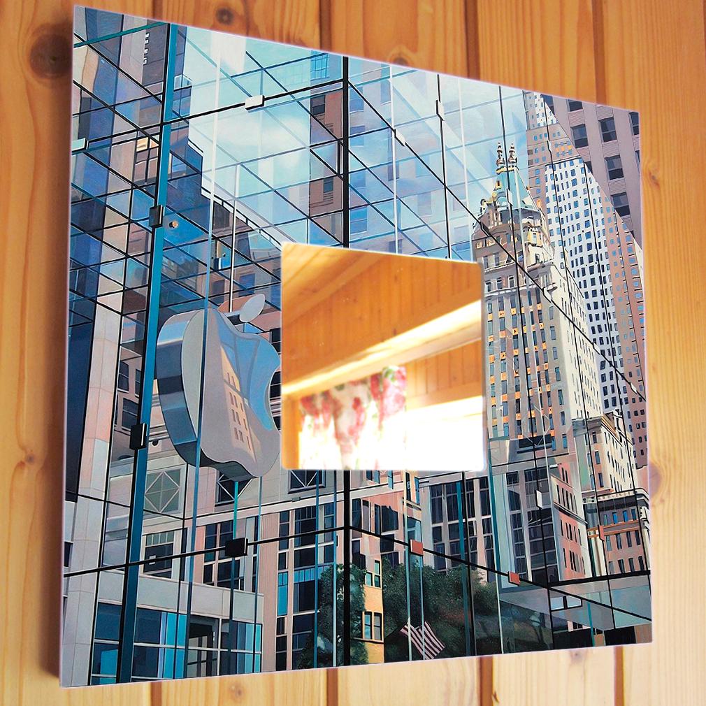 Зеркало декоративное Фотореализм Нью-Йорк New York 260х260 мм (M00410)